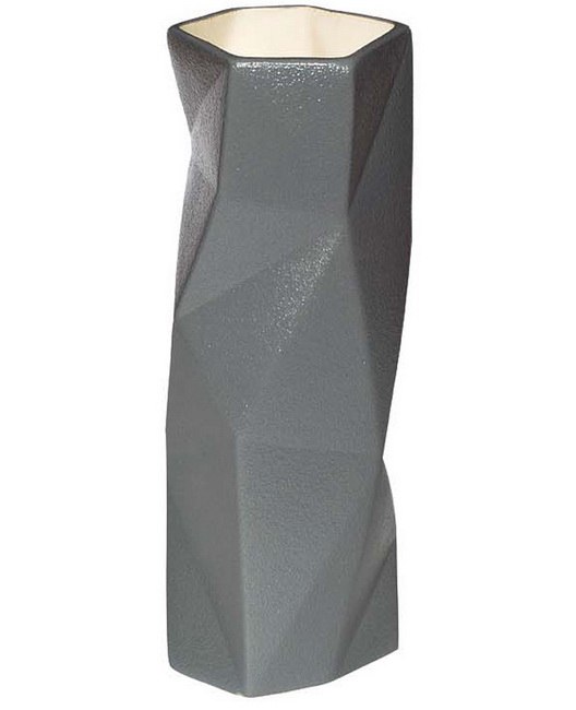 ваза керамическая серая